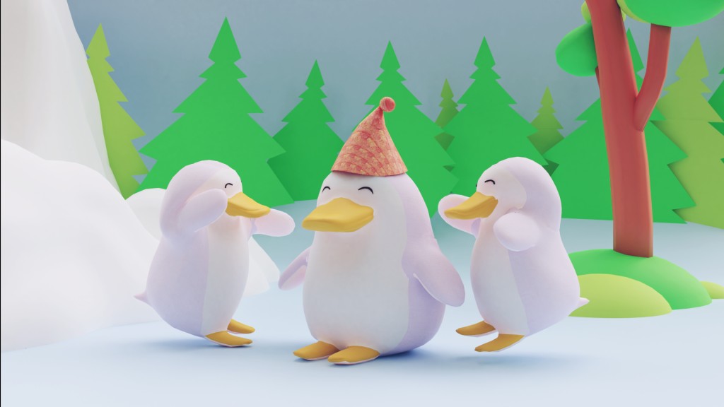 Penguin 3d model preview image 1